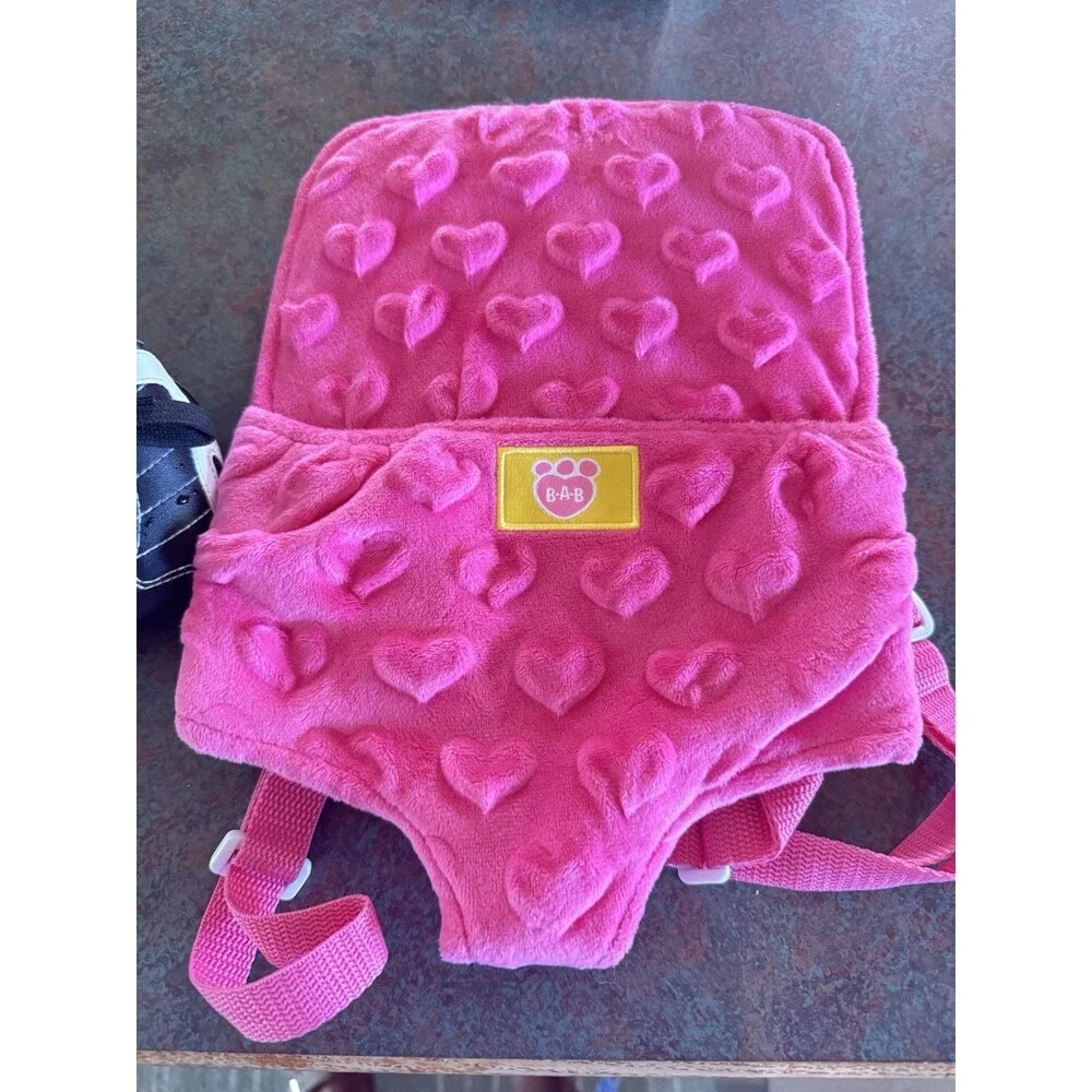 Build A Bear Show Accessorie Lot 6 Pairs Of Shoes And A Back Carry Your Bear